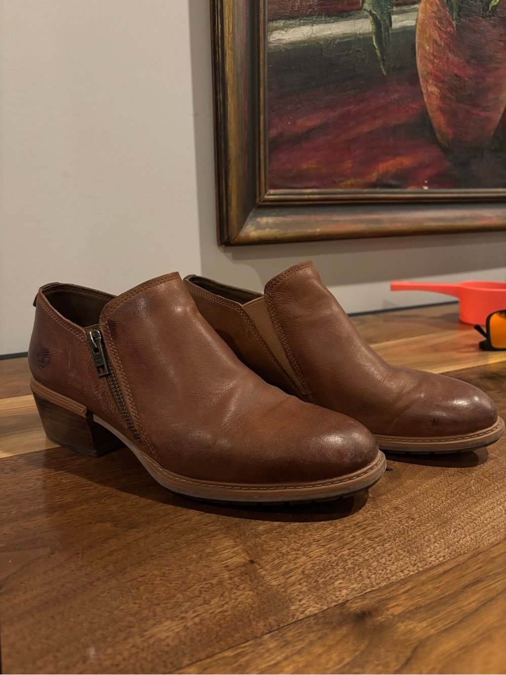 Timberland Chestnut Brown Leather Ankle Boots